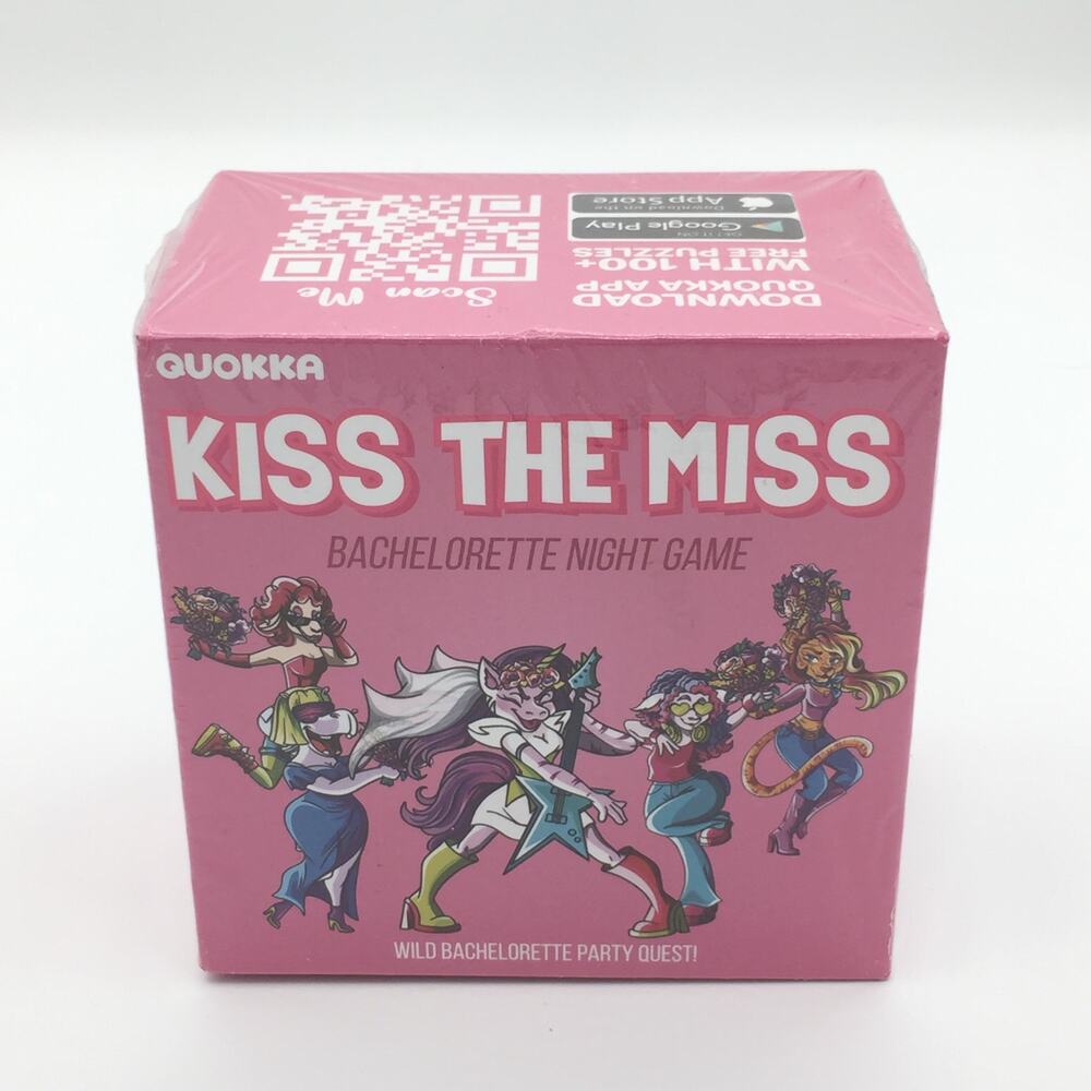 Kiss the Miss Bachelorette Night Game Wild Quest New Wedding NEW